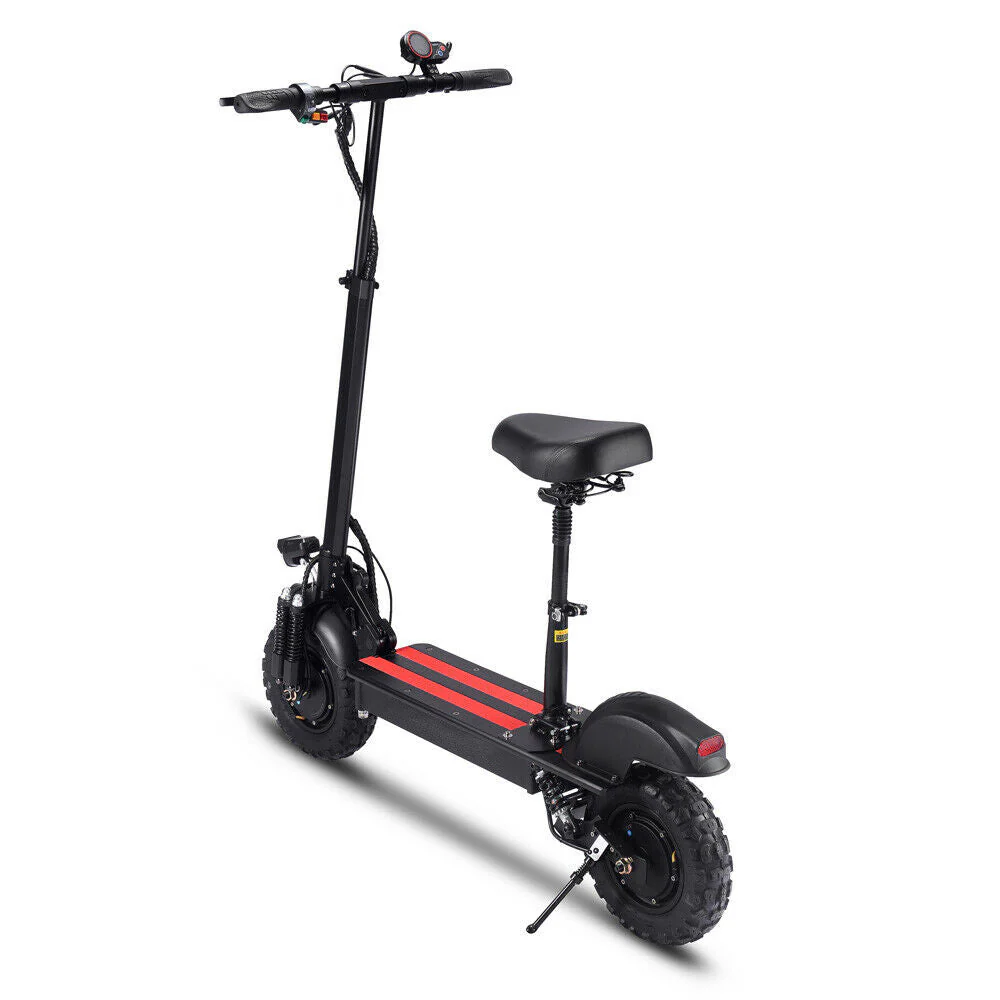 All Terrain Electric Scooter with 2000W Power Motors and 11-Inch Vacuum Tires, 4-mode, Black