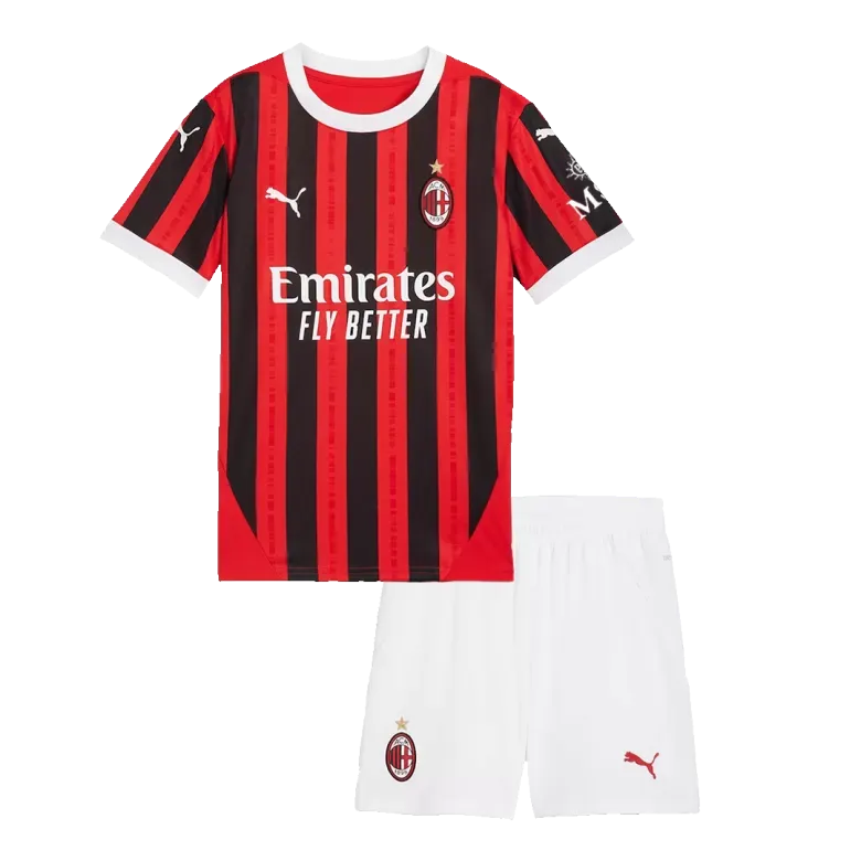 AC Milan Home Kids Soccer Jerseys Kit 2024/25