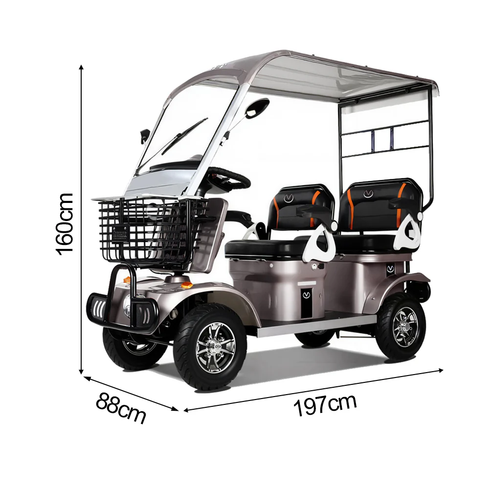 650W 60V 20Ah Electric Mobility Scooter with Long-Range