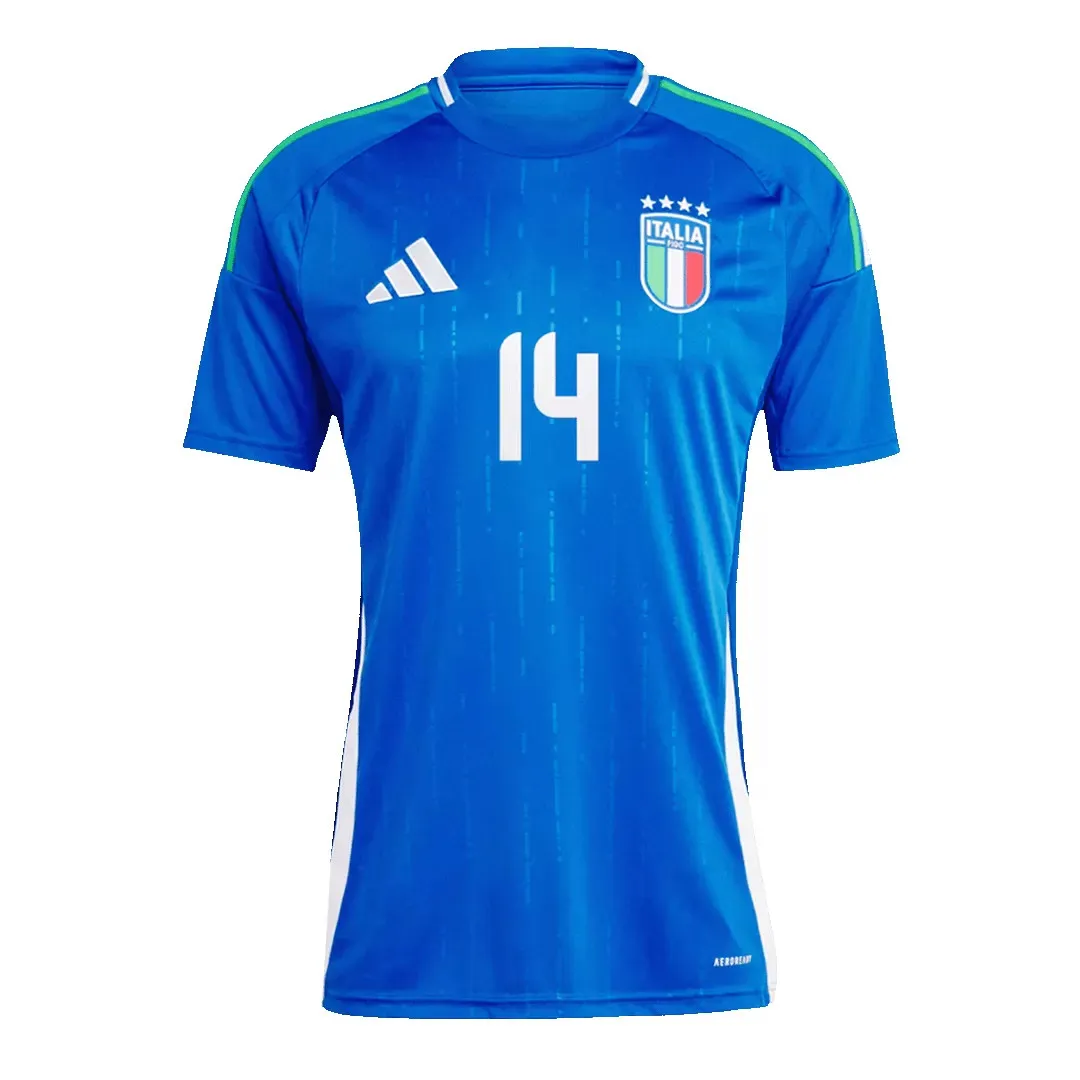 CHIESA #14 Italy Home Soccer Jersey EURO 2024