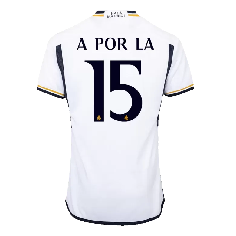 A POR LA #15 Real Madrid Home Authentic Soccer Jersey 2023/24